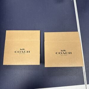 New Coach Gift Box 6.5" X 4.5 X 2" Small Cute Brown Box NEW (Lot Of 2 boxes)